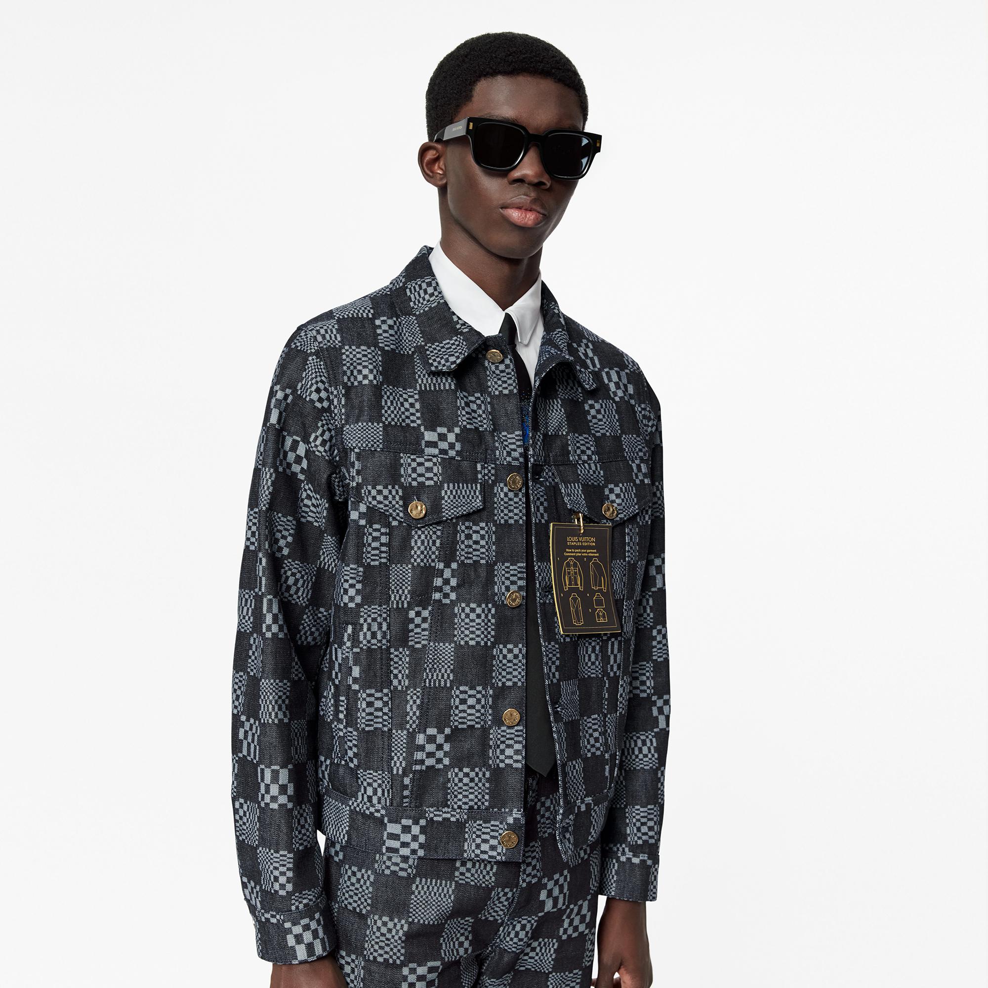 Distorted Damier Denim Jacket Ready to Wear LOUIS VUITTON